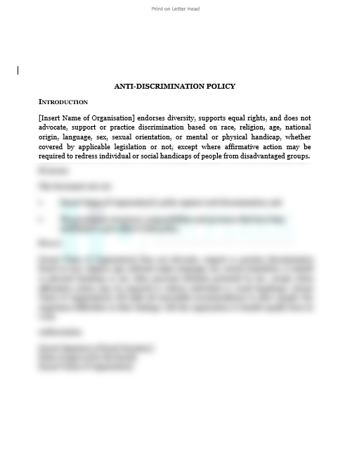 Anti-Discrimination-Policy